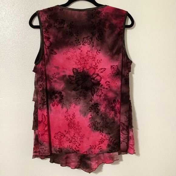 Cato Whimsygoth Romantic Dark Fairy Grunge Ruffle Gothic Velvet Detail Blouse XL - Picture 8 of 12